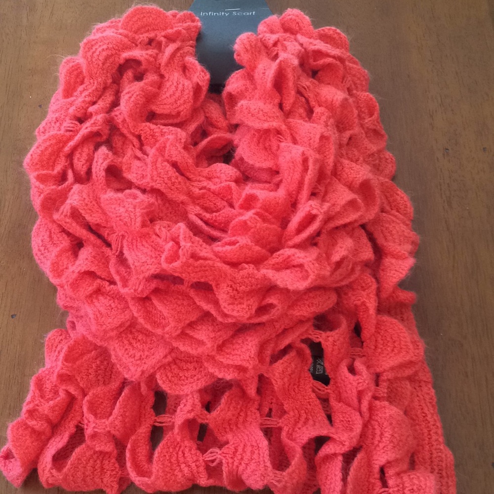 NWT Bright coral Infiniti scarf